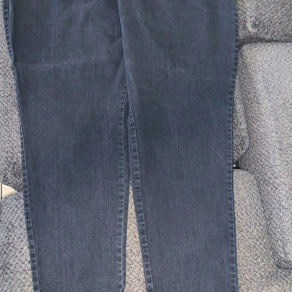 Avenue Distressed black jeans plus size